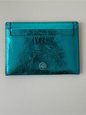 Mulberry Metallic Teal Cardholder Wallet